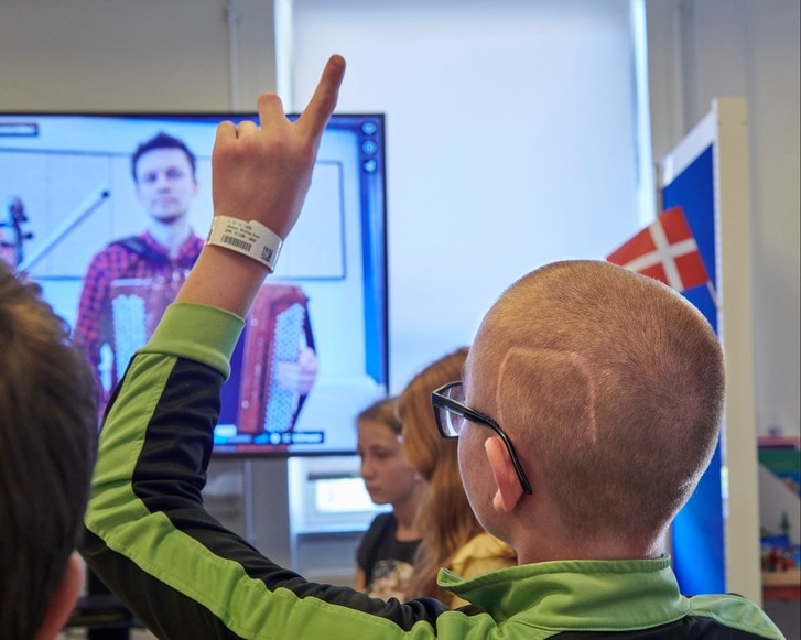 Patient i skoletilbud på Børneskolen Filadelfia, som underviser indlagte børn