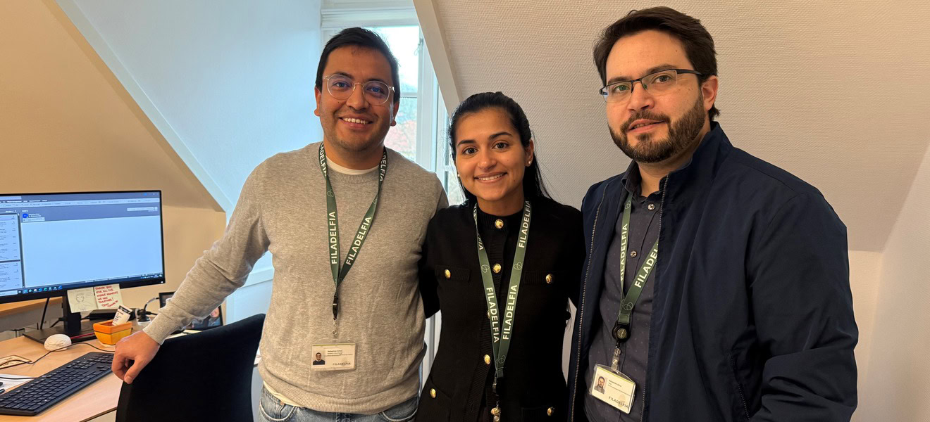 Sebastian Ortiz, Anna Gretel Acevedo og Sebastian Silva forsker i Dianalund